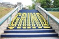 Memphis River Fit stairway, downtown Memphis, TN. Royalty Free Stock Photo